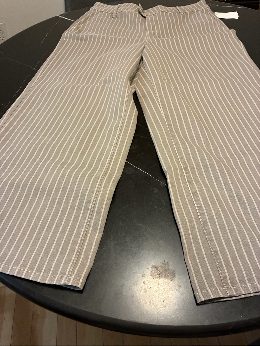 NYDJ Men's Taupe Stripe Chinos
